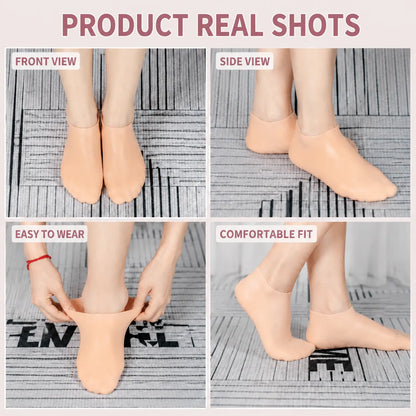 🔥Reusable Silicone Moisturizing Foot Socks – Hydrating Gel Heel Masks for Dry, Cracked Feet