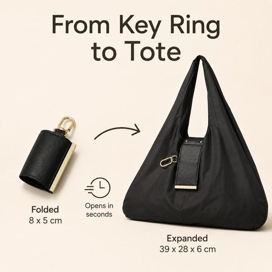 Compact Foldable Keychain Tote Bag🛍️