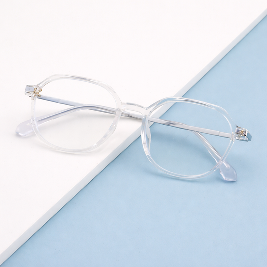 Oval shaped eyeglass frame