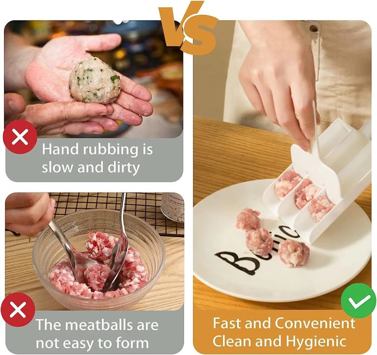 ✨Buy 1 Get 1 Free🍡Creative Kitchen Triple Meatball Maker