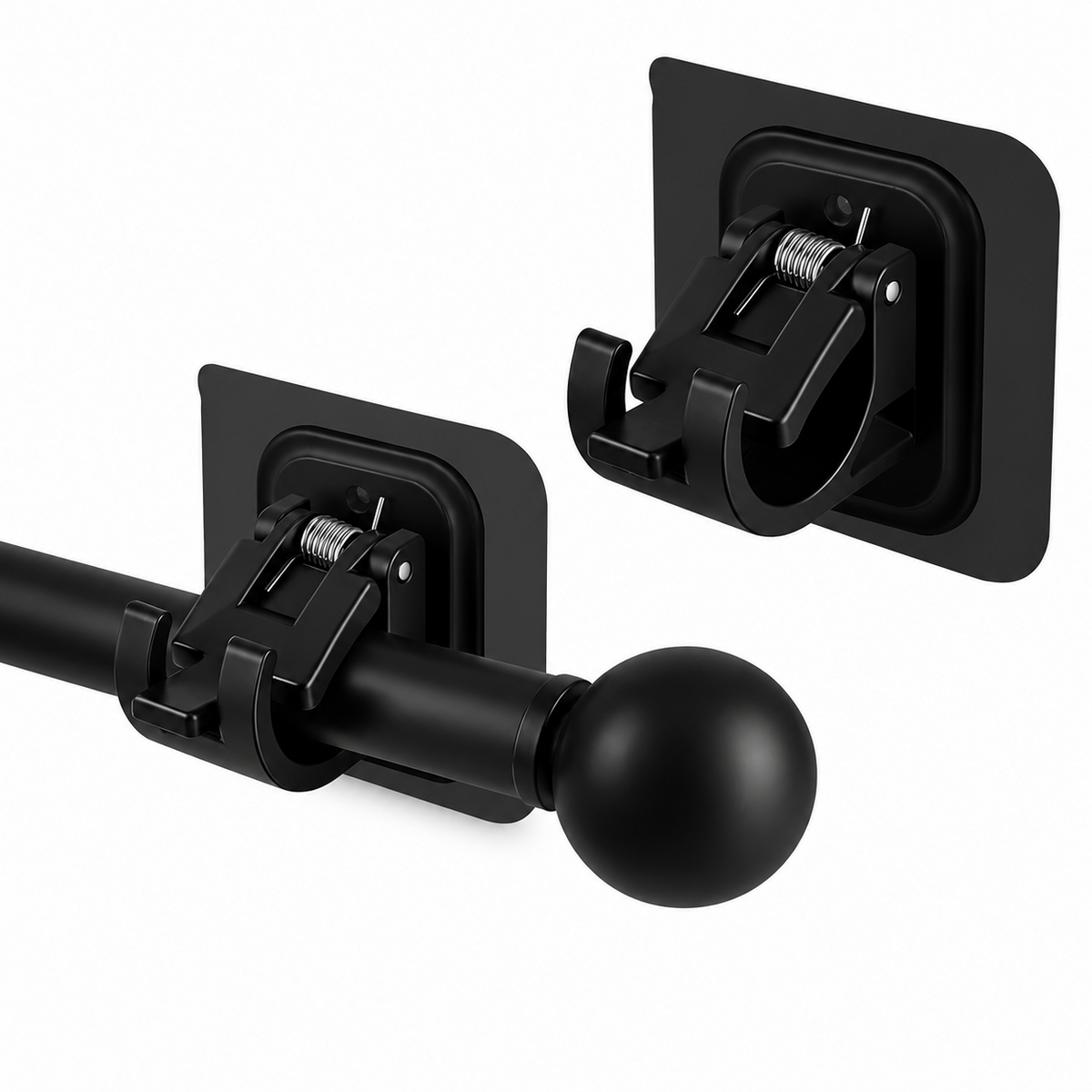 EasyMount No-Drill Curtain Rod Brackets