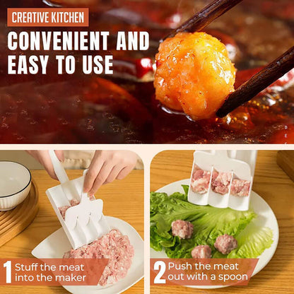 ✨Buy 1 Get 1 Free🍡Creative Kitchen Triple Meatball Maker