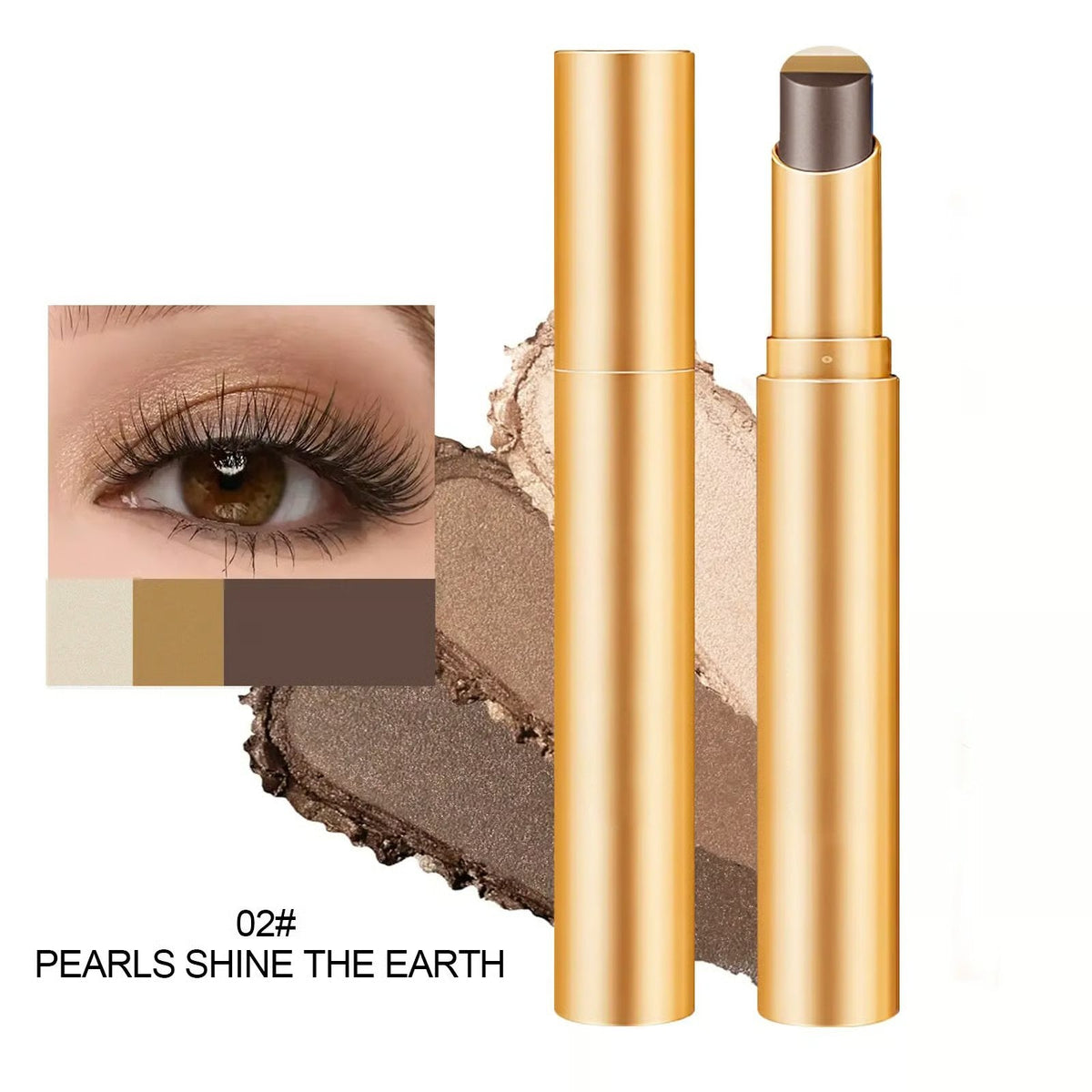 ✨3 Shade Cream Eyeshadow Stick | Smooth & Blendable(🔥BUY 1 GET 1 FREE)