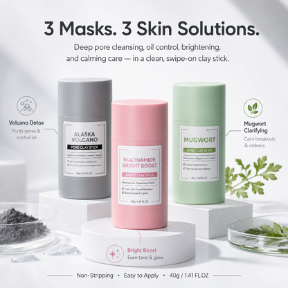 💥 Buy one get one free！- Clay Stick Combo – Detox & Brighten, Deep Clean Pores Without Stripping ✨