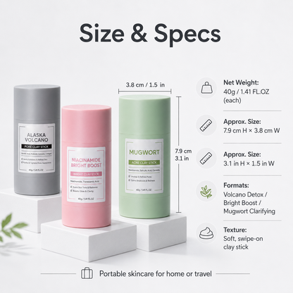 💥 Buy one get one free！- Clay Stick Combo – Detox & Brighten, Deep Clean Pores Without Stripping ✨