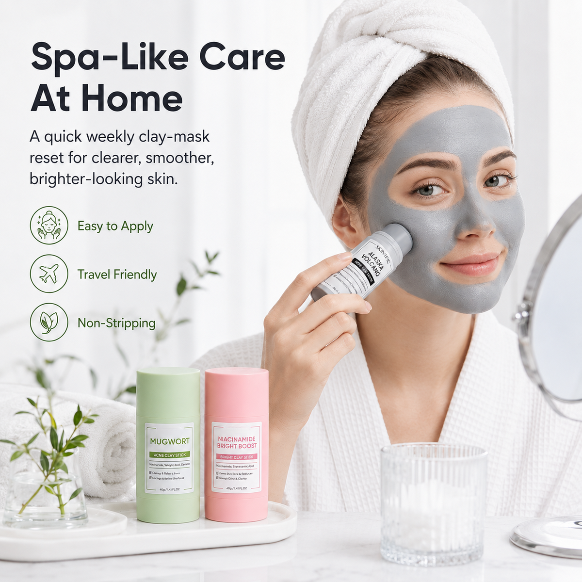 💥 Buy one get one free！- Clay Stick Combo – Detox & Brighten, Deep Clean Pores Without Stripping ✨
