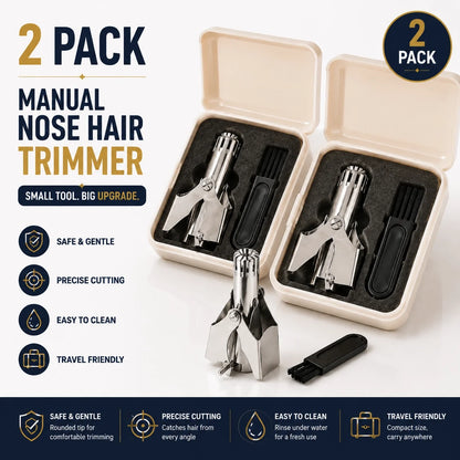 👍👃Precision Stainless Steel Nose Hair Trimmer