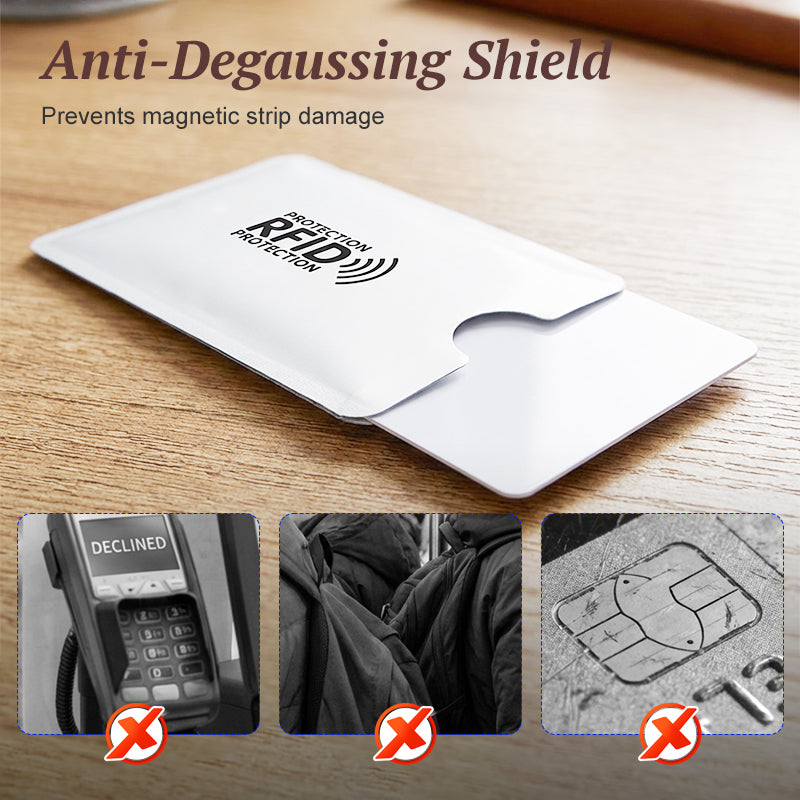 8 Pack RFID Blocking Anti Theft Card Sleeves