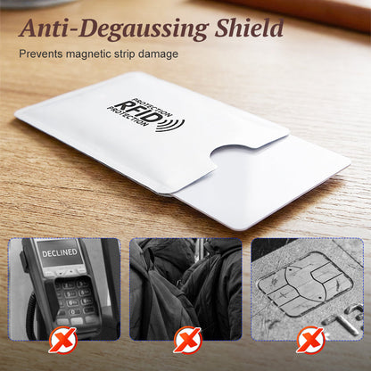 8 Pack RFID Blocking Anti Theft Card Sleeves