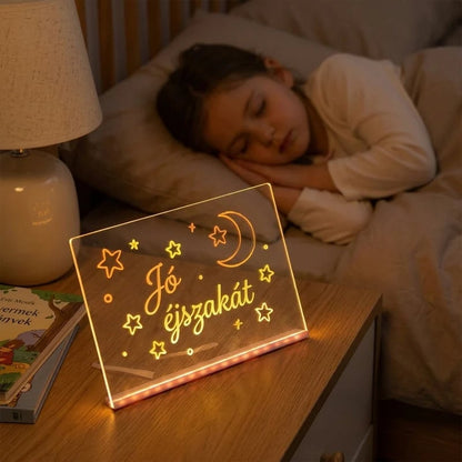 🎨 LED Drawing Board for Kids – Erasable Acrylic Art Board