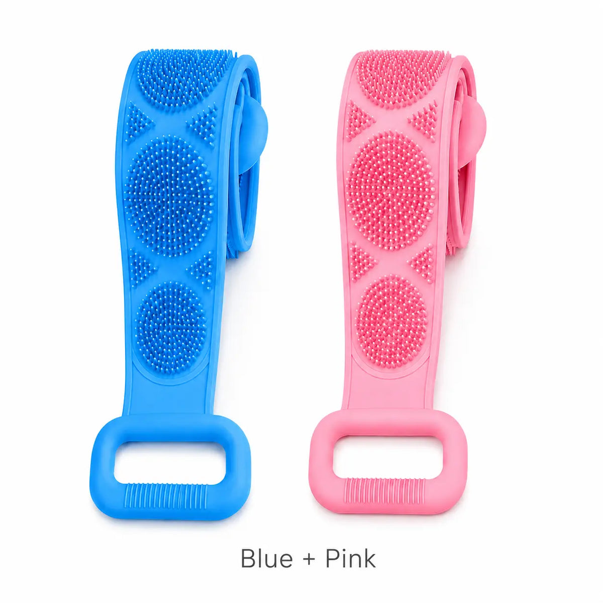 Silicone Bath Brush, Double-Sided Back Scrubber for Body Cleansing & Exfoliating